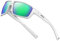 ATTCL Polarised Mens Sunglasses Sports Fishing Driving Sun Glasses Polarized UV Protection Ultra-light TR90 Goggles 5001 White+green