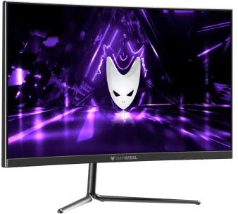 Oversteel - KRYPTO Gaming Monitor QLED 27'' QHD (2560x1440), VA Panel, 16:9, Curved R1500, 1ms, 144 Hz, 2x HDMI, Display Port, UK Plug, Black