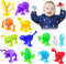 Vicloon Juego de Ventosas para Niños, 13pcs Juego de Dardos de Ventosa de Silicona, Juguetes Sensoriales Interactivos, Juguetes de Baño para Niños, Adornos de Decoración Juego