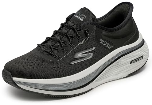 Skechers Go Run Elevate 2.0 Banyan - Zapatillas sin Cordones para Mujer, calce sin Manos, Negro/Blanco, 38 EU