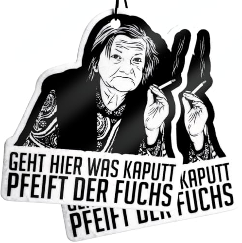 ZETTMANN® NEU: 2er Premium Familie Ritter Duftbaum Auto Lustig I Norman Ritter Duftbaum I Karin Ritter Duftbaum Raus mit die Viecher (Pfeift der Fuchs, klassisch, Vanille)