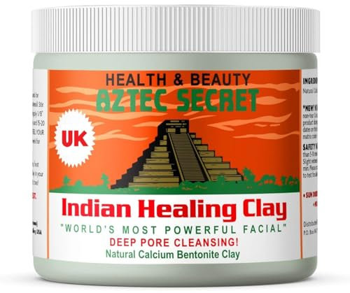 Aztec Secret Indian Healing Clay Mask, 454g - Official UK - World's Most Powerful Facial - For Blackheads, Acne Treatment, Detox Face Mask, Pore Minimiser, Deep Pore Cleanser, Natural Bentonite Clay
