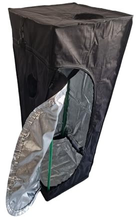 Pflanzenzelt 40x40x120 Gewächshaus Zuchtzelt Growroom Anbauzelt Grow Box