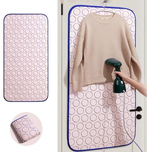 IMUNKT Vertikal Bügelmatte Über Der Tür Hängende Bügelkissen, Tragbar Tisch-Bügelmatte, Bügelunterlage 60x120cm, Alternative Für Bügelbrett(60x120cm/24x47in)