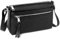 befen Echtleder Handtasche Damen Mittelgroß, Crossbody Bag Leder RFID-Blockierung Handytasche zum Umhängen, Moderne Kleine Umhängetasche Damen mit Verstellbar Schultergurt, Schwarz
