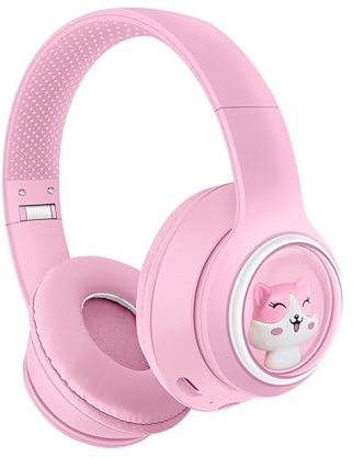 XINYIN Casque supra-auriculaire avec suppression active du bruit, compatible Bluetooth, basses profondes, pour voyage, bureau, casque rétro confortable pour les étudiants