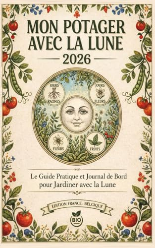 Mon Potager avec la Lune 2026 - Le Guide Pratique et Journal de Bord pour Jardiner avec la Lune (Zone France et Belgique): Ne plus jamais rater ses semis grâce au calendrier lunaire