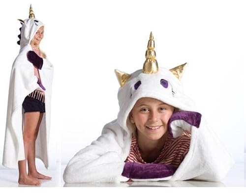 Kanguru Soft Fleece Blanket Unicorn Mantle with Cape for Girls and Boys