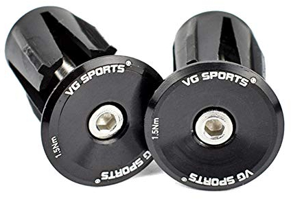 1 Paar MTB-Lenkerstopfen aus Aluminiumlegierung, Endkappen für Fahrradlenker, Mountainbike, Rennrad, Schwarz