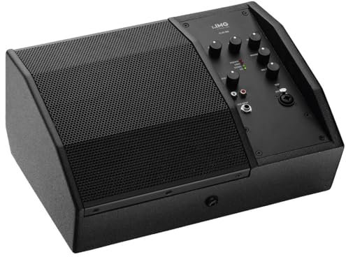 IMG STAGELINE Flat-M8 Aktive PA-Bühnenmonitorbox, 300W, schwarz