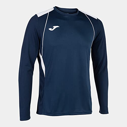 Joma Camiseta Manga Larga Championship VII Marino Blanco