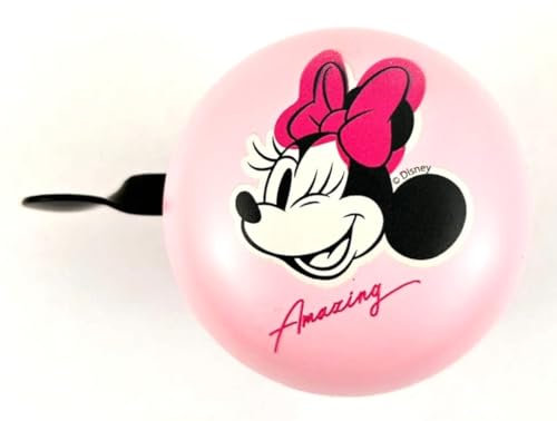 Disney 2-Klang Fahrradklingel Minnie Amazing, Ø 60mm, Retro Bell