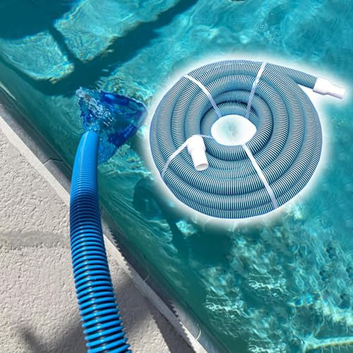 manguera limpiafondos piscina Manguera De Aspiración Para Piscinas 1 1/2 - Kit De Recambio De Manguera De Aspiración Para Limpiafondos - Funcionamiento Flexible Manguera Compatible Para Piscinas Enter