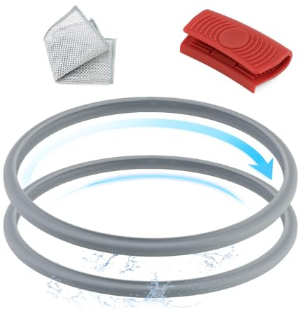 TGHongKy 22CM Goma Anillo de Sellado para WMF Junta de Goma de Tapa para WMF Silit Olla 3L,4.5L,6.5L,8.5L Piezas de Repuesto para Ollas a Presión (Juego de 6) XX