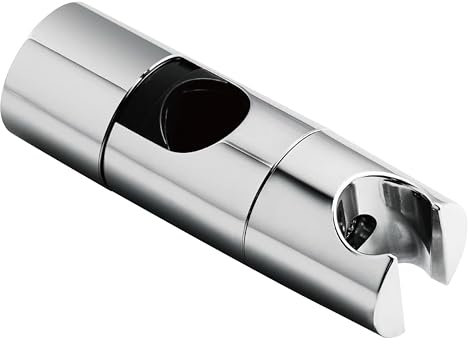 DmDoyy 1 Piece Support Pommeau De Douche Coulissant, Clamp Douchette Réglable, Universel Support De Pommeau De Douche Pour Barre De Douche De 18-25 Mm