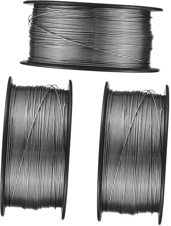 TEHAUX 3rolls Flux Cored Mig Welding Wire Gasless Arc Welding Spool High Efficiency for Fabrication and DIY Projects