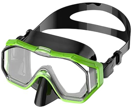 Occhialini da nuoto per adulti con copertura per il naso, in silicone, anti appannamento, con ampia visuale, maschera da snorkeling a tenuta stagna, occhiali da nuoto impermeabili per uomini e donne