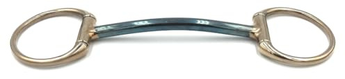 Equine Smile ES0019 Olive Head Bar Bit with Sweet Iron Stainless Steel Ring Diameter 70 mm Bit Thickness 12 mm (11.5 cm)