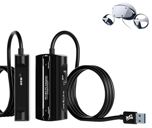PSVR2 PC Adapter Kit with DP 1.4 Cable & Power Adapter for PS VR2, Monitors