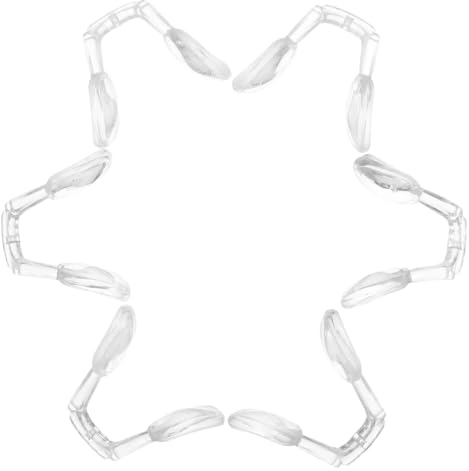 Gogogmee 6 Naselli in Silicone per Occhiali Antiscivolo a Forma di U, Kit di Sostituzione Naselli per Occhiali Supporto Nasale Morbido, Accessori per Montature Sportive da Vista, Facile