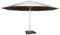 Sonnenschirm Meran II, Gastronomie Marktschirm, Ø 5m Polyester/Alu Mast weiß 28kg mit Ständer - creme-beige