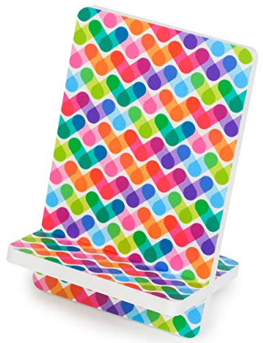 Halterung für Tisch-Positivkalender 2025 | Lächeln | kompatibel mit anderen Ersatz-Kalendern im Format A6 | Abmessungen 12 x 19 x 11 cm