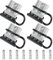 QIMEI-SHOP Batterieanschluss 50A Stecker Batteriekabel Verbinder 600V Akku Steckverbinder Schnellverschluss für Auto Trailer Wohnmobil Wohnwagen mit Staubschutzkappen 4 Stück