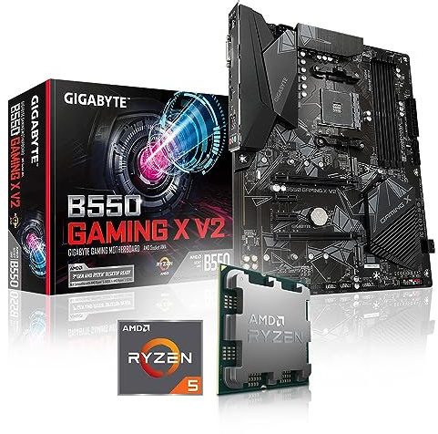 Memory PC Kit de Mise à Niveau Bundle AMD Ryzen 5 5600X 6X 3 7 GHz Gigabyte B550 Gaming X V2 Complet assemblé INCL.Bios Mise à Jour et testé
