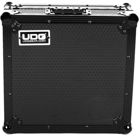 UDG Ultimate Flight Case für Ableton Push 3 mit Laptop-Ablage – Massives 9 mm Starkes Sperrholz – Eva-Schaumstoff-Schutzpolsterung – Schwarz (U91091BL)