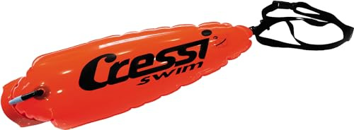 Cressi Boa Floating Buoy Small - Boa Gonfiabile di Piccole Dimensioni per Segnalazione Nuotatore/Snorkeler/Sub, Arancio, Taglia S, Unisex