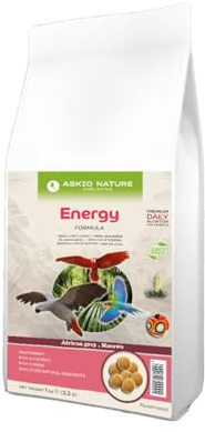 Parrot Essentials African Grey & Macaw Parrot Food Species Specific - Energy by Askio Nature - 1Kg