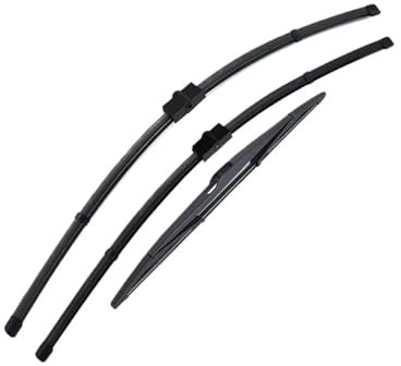 JCAKES Essuie-Glaces Avant Et Arrière Pour C4 Pour Grand Picasso Pour C4 Picasso 2006 2007 2008, Kit De Vitres Avant Et Arrière, Essuie-Glaces En Caoutchouc Naturel, 30+30+14, 3 Pièces