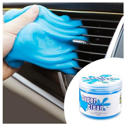 KHGUZ Gel de limpieza universal para coche, gel de masilla de limpieza universal para interiores de vehículos, herramientas de limpieza de detalles para ventilación de teclado, cámara de computadora