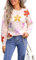 HEYPORK Damen Herbst Winter Warm Bequem Pullover Casual Mode Strickjacke Strickpullover Frauen Floraler Strickpullover(Aprikose, M)