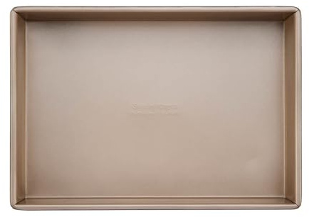 Stanley Rogers Ceramabake Healthy Non-Stick Ceramic, Folded Roasting Pan, Bake Without PFAS PTFE PFOS PFOA Cadmium & Lead, Ideal for Lamingtons Slab Cakes Focaccia and Everyday Baking, 33x23x5.5cm