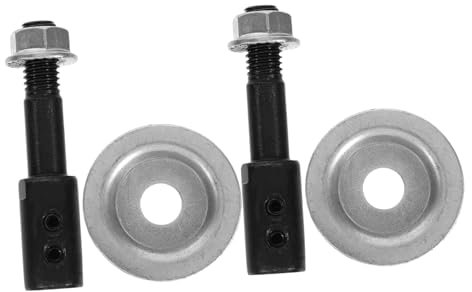 MUCKLILY 2 Juegos Biela para rectificado de banco muelas caña Pulido Accesorios para motor Barra de esmerilado eje de extensión de la amoladora Eje de extensión de amoladora angular acero