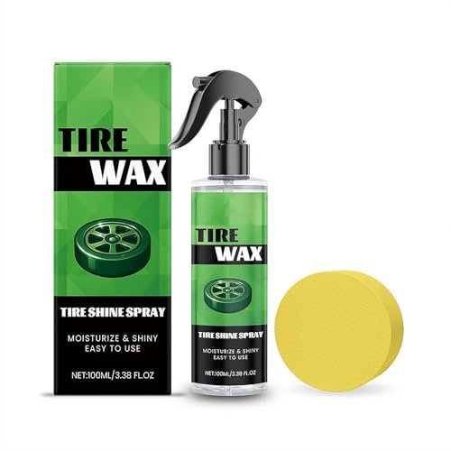 Spray lucidante per pneumatici, detergente per pneumatici, 99,8 g, anti sporco, polvere lucidante per pneumatici, ruote e gomma neri