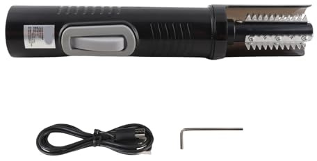 ANKROYU Squamatore elettrico per pesci 12W Potente strumento automatico per rimozione squame per pesci commerciale professionale Costruzione in lega di alluminio 26,2x4,5 cm 493 g