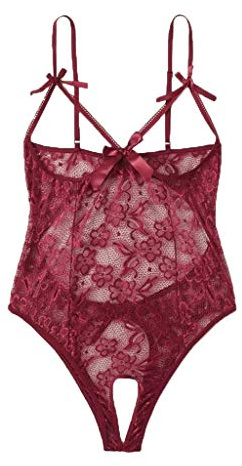 EODJXIO Lingerie Sexy Donna Hot per Sesso Aperto Sottoveste Corta Rossa Costume da Infermiera Abito Tanga Maschera
