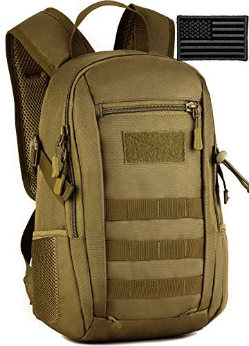 Protector Plus Small Tactical Backpack Military Daypack Army Assault Pack (Patch Included)