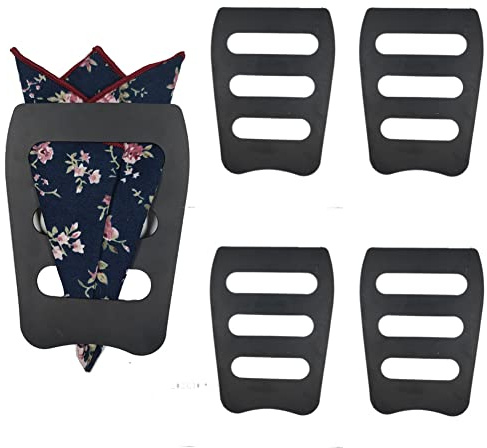 Fickhållare, tillbehör för män fyrkantig halsduk, kostymer, smoking, västar och middagsjackor, 5-pack, en storlek