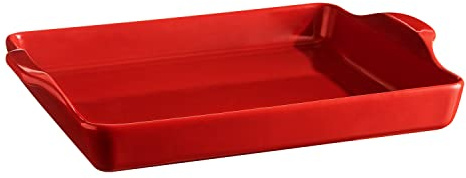Emile Henry 347515 Focaccia Brotpfanne, Burgunderrot, Keramik
