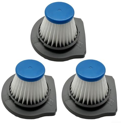 Filtro di ricambio lavabile per aspirapolvere, per BLACK e DECKER, per Dustbuster, compatibile con serie HLVCF10 per aria migliorata (confezione da 3)