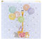 goldbuch 50 403 Babytagebuch Balloon Party, Tagebuch für Neugeborene, Erinnerungsalbum mit 100 illustrierten Seiten, Kunstdruck Einband mit tierischem Motiv, ca. 24,5 x 22,5 x 3,5 cm, Album in Blau