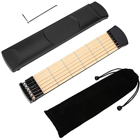 Vbest life Pocket Guitar Practice Neck Left Hand Portable Guitar Chord Practice Tool for Beginner and Music Creators