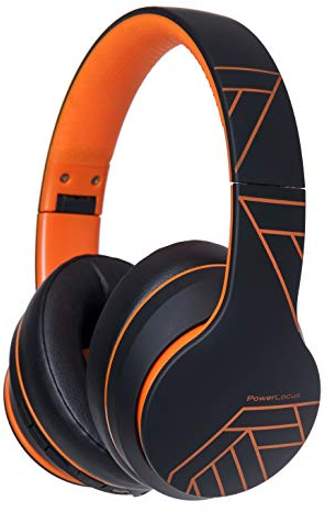 PowerLocus P6 Bluetooth Kopfhörer Over Ear, Over Ear Kopfhörer Kabellos mit Super Bass, 40Std. Spielzeit,Mikrofon,Voice Assistant, Passiv Noise Cancelling für iPhone,Samsung,iPad,PC,Laptop,TV
