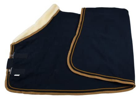 WAGNER Fleece svettfilt med pälskrage (blå creme, 155)