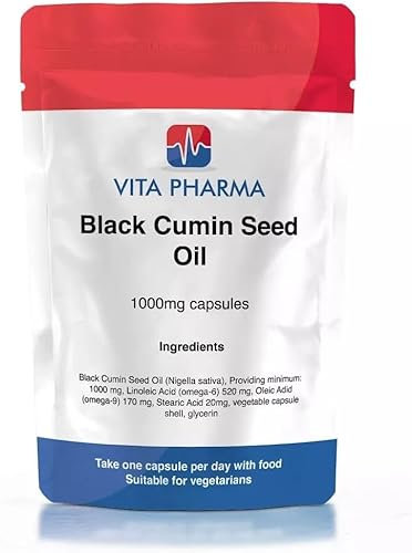 VITA PHARMA Black Cumin Seed Oil 1000mg 240 Capsules