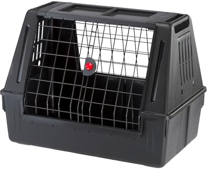 Ferplast Panier Chien Voiture, Atlas Car Scenic 80 SE, Visibilité Maximale, Compartiments de Rangement, Double Porte Coulissante L 82 x W 51 x H 61 cm – Max 20 kg