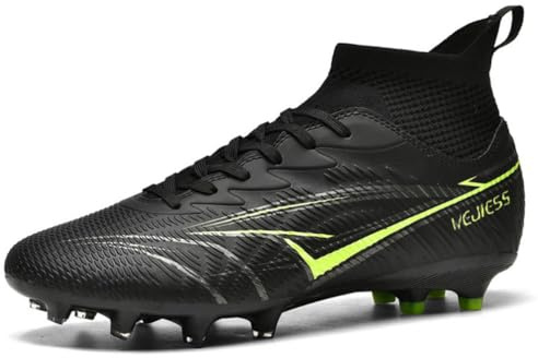 WEJIESS Scarpe da Calcio da Uomo Scarpe da Calcetto per Esterni Prato Artificiale competizioni Bambini Teenager Scarpe da Allenamento Respirabili
